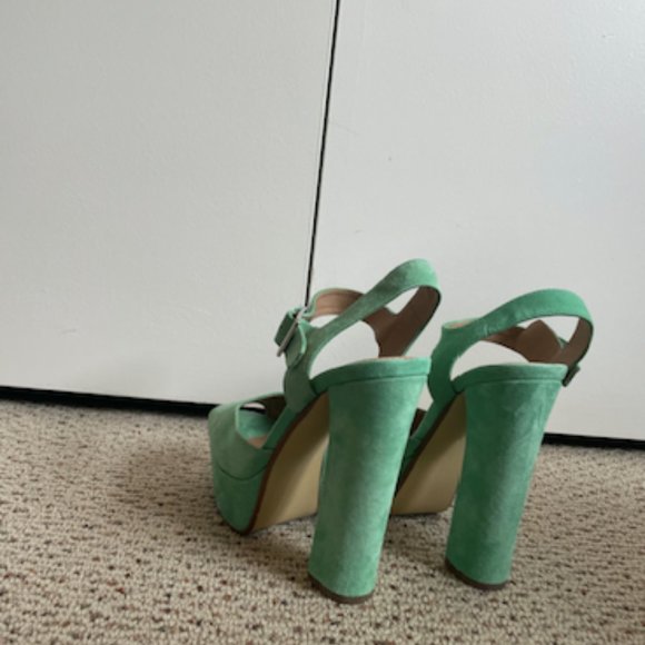 Steve Madden Jillyy Platform Heel Sandal - Mint Green - Never Worn - Picture 3 of 5